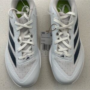 Adidas Adizero Instinct Softball Cleats White Metal Spikes Women’s 6.5